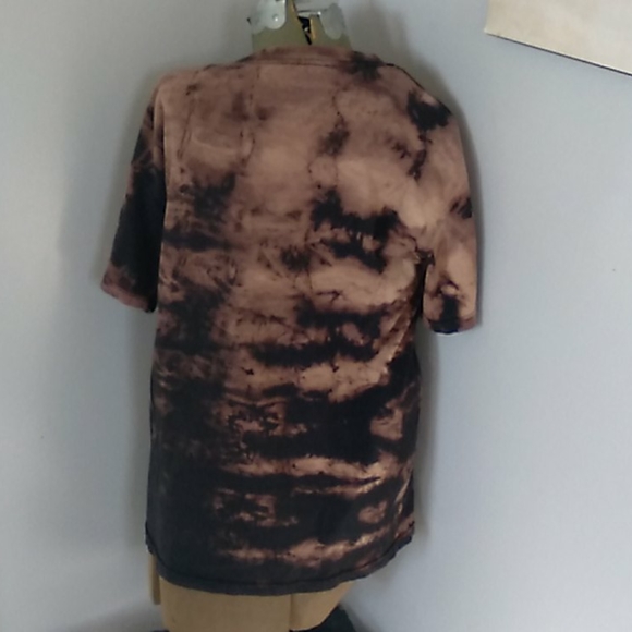 Vtg 90s customized  bleach oversize pin up tee XL - Picture 4 of 7